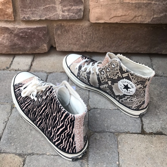 Converse Chuck 70 High Top Animal Zebra Leopard - Picture 7 of 8